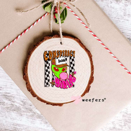 UV DTF Decal - Conspiracy Girlie Alien Ornament Weefers