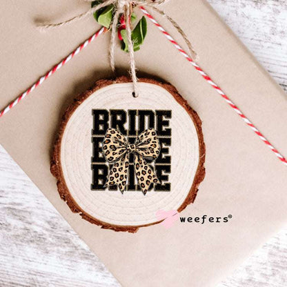 UV DTF Decal - Bride Leopard Bow Ornament Weefers