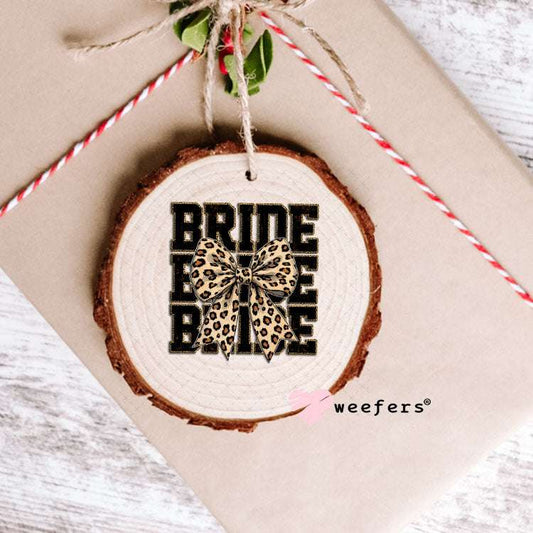 UV DTF Decal - Bride Leopard Bow Ornament Weefers