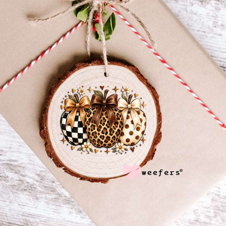 UV DTF Decal - Leopard Apples Fall Ornament Weefers