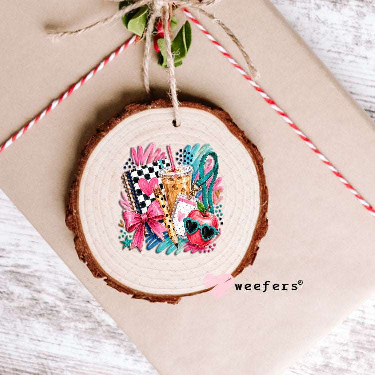UV DTF Decal - Preppy Teacher Ornament Weefers