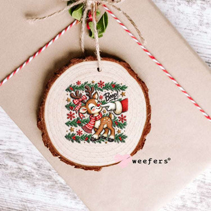 UV DTF Decal - Boop Santa and Reindeer Ornament Weefers