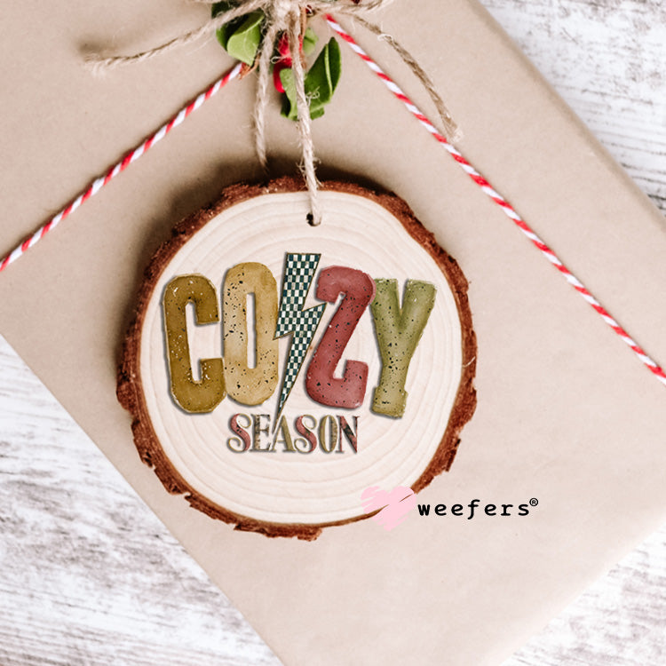 Cozy Season UV DTF Ornament Decal