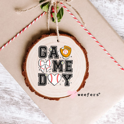 Game Day Baseball UV DTF Ornament Decal