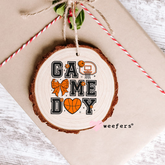 Game Day Basketball UV DTF Decal Ornament Weefers