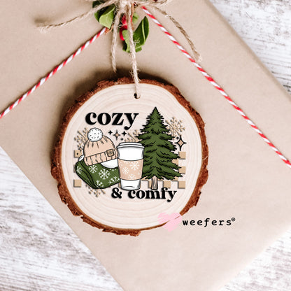 Cozy and Comfy UV DTF Ornament Decal