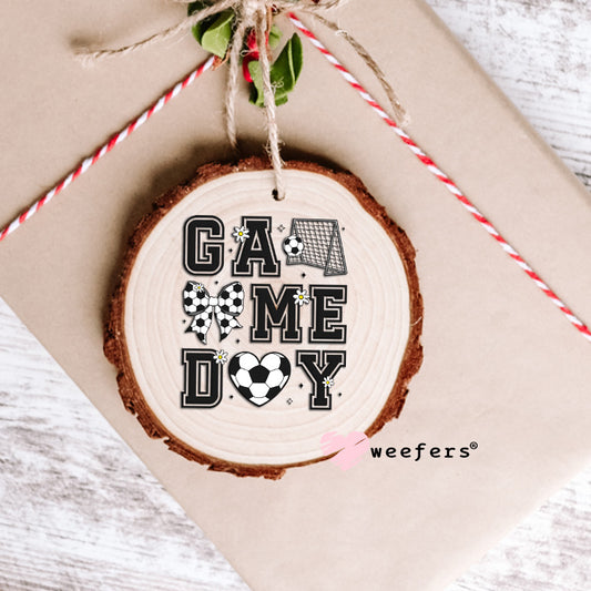 Coquette Game Day Soccer UV DTF Decal Ornament Weefers
