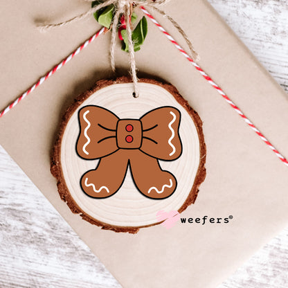 Gingerbread Coquette Bow UV DTF Decal