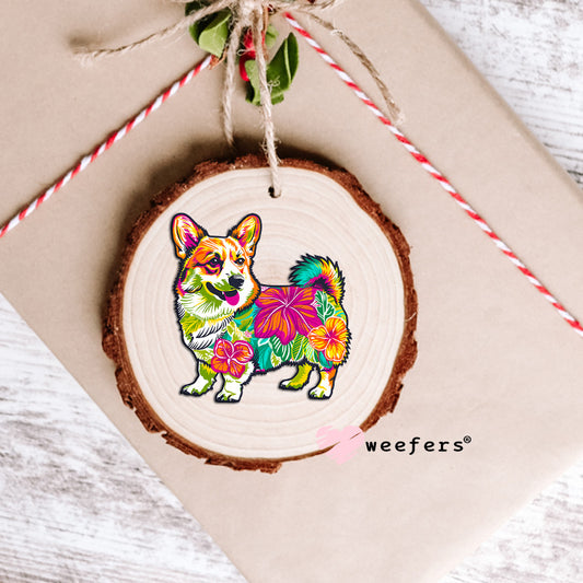 Preppy Corgi UV DTF Decal Ornament Weefers