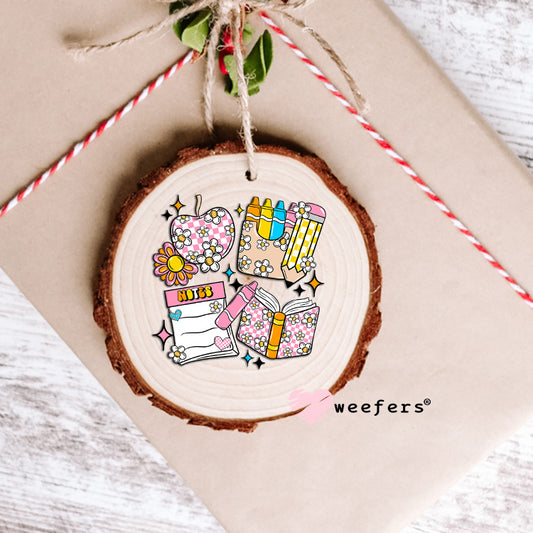 School Days Supplies UV DTF Decal Ornament Weefers