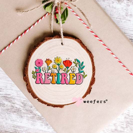 Retired Flowers for her UV DTF Decal Ornament Weefers