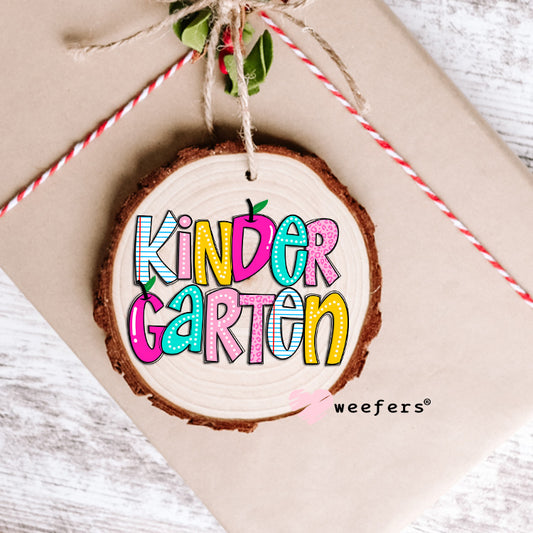 Colorful Kindergarten UV DTF Decal Ornament Weefers