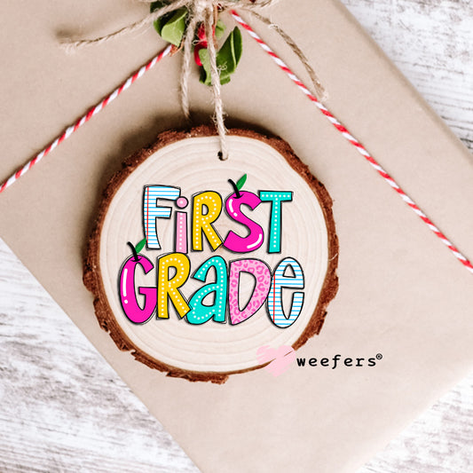 Colorful First Grade UV DTF Decal Ornament Weefers