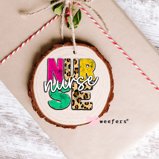 Nurse Cheetah UV DTF Decal Ornament Weefers
