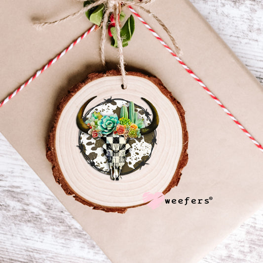 Cow Print Cow Skull UV DTF Decal Ornament Weefers