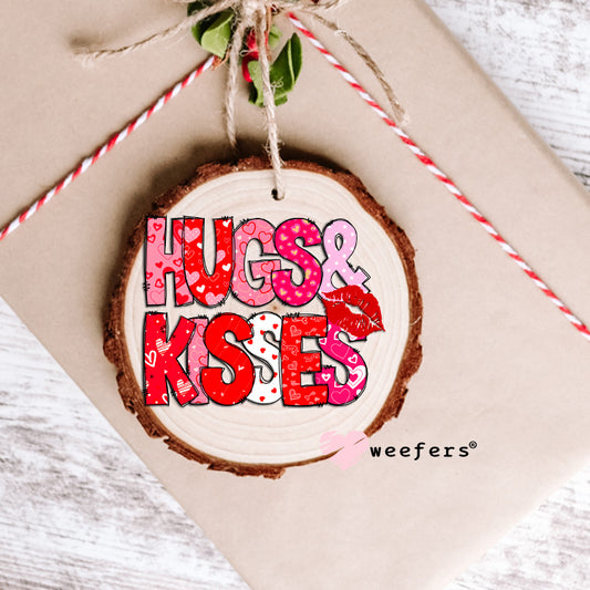 Hugs and Kisses UV DTF Decal Ornament Weefers