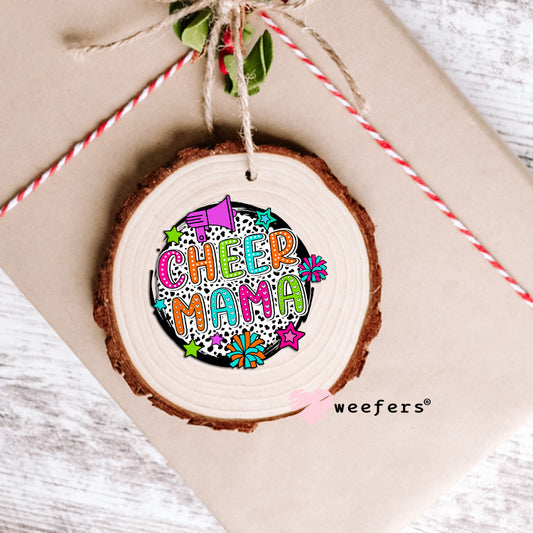 Cheer Mama Spots Colorful UV DTF Decal Ornament Weefers