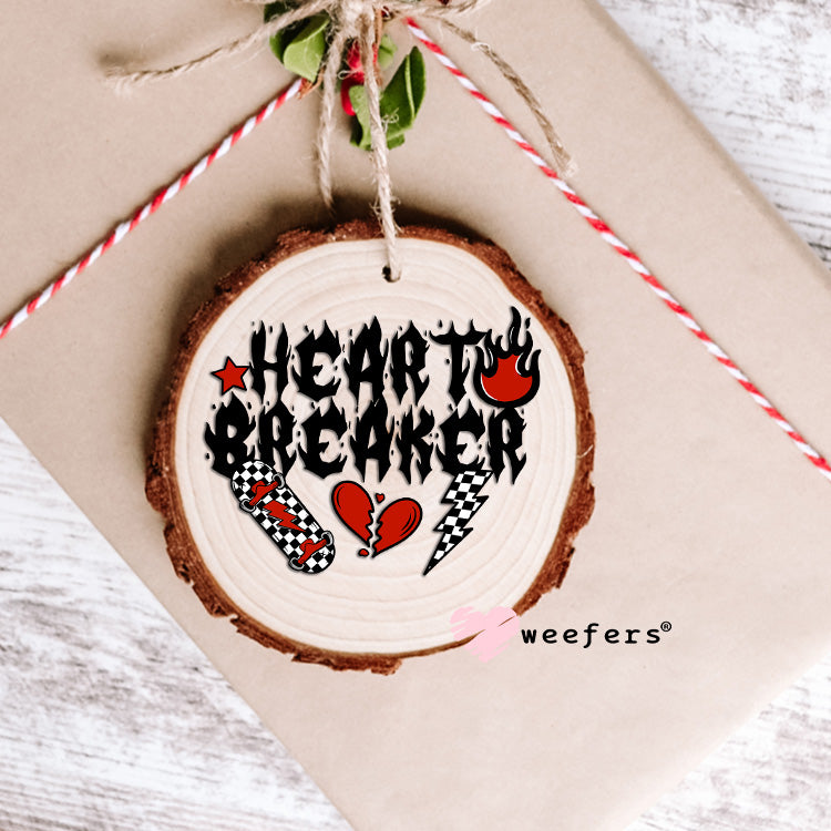 Heart Breaker Skateboard UV DTF Ornament Decal