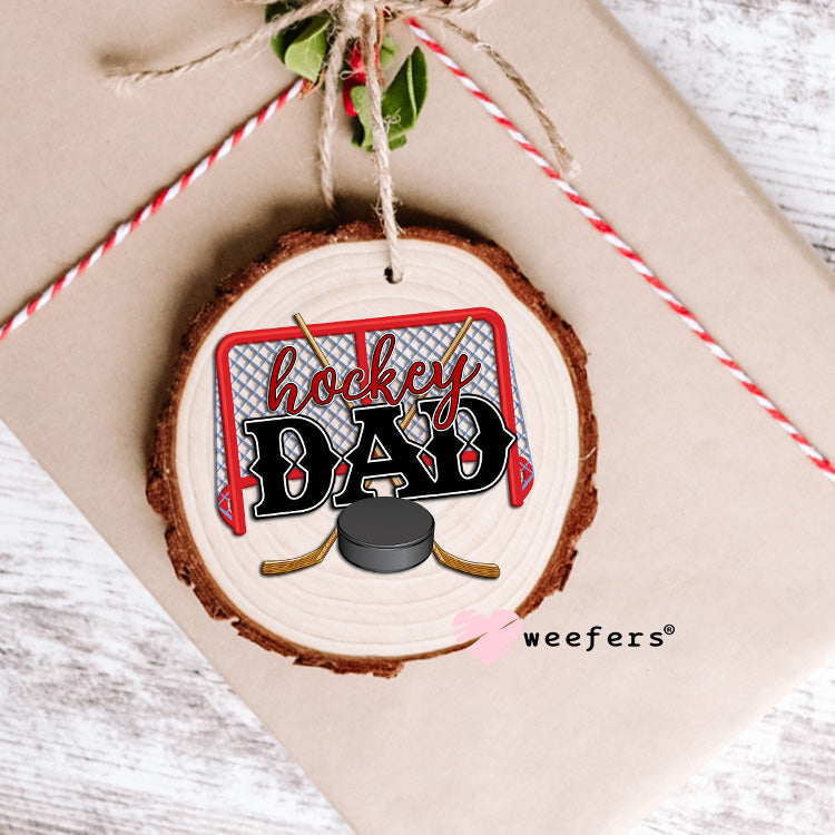 Hockey Dad UV DTF Ornament Decal