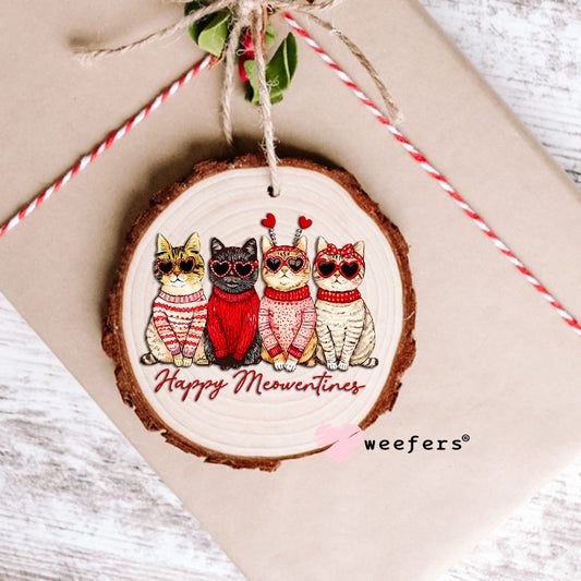 Happy Meowentines Cool Cat Friends UV DTF Decal Ornament Weefers