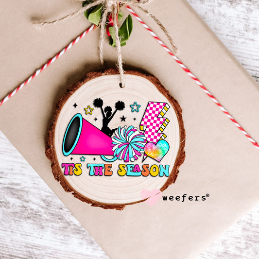 Tis the Season Cheerleading UV DTF Decal Ornament Weefers