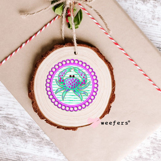Preppy Crab Lilly P Southern Charm UV DTF Decal Ornament Weefers