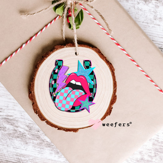 Lucky Horseshoe Lips UV DTF Decal Ornament Weefers