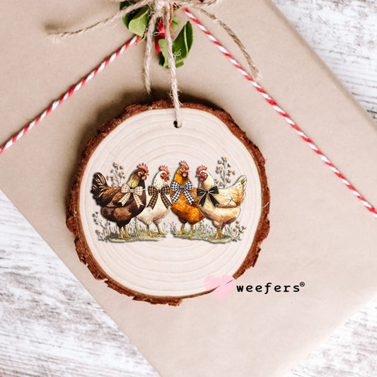 Sunday Best Chicken Friends UV DTF Decal Ornament Weefers