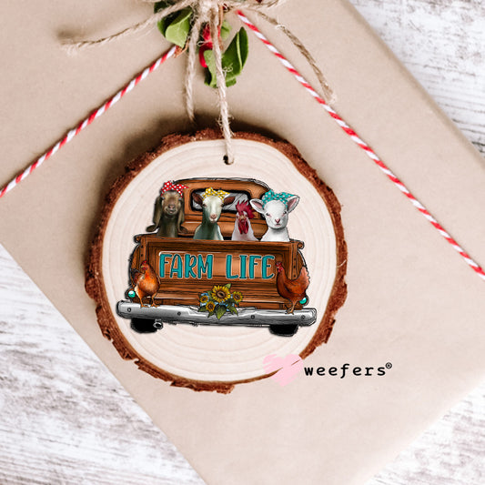 Farm Life UV DTF Decal Ornament Weefers