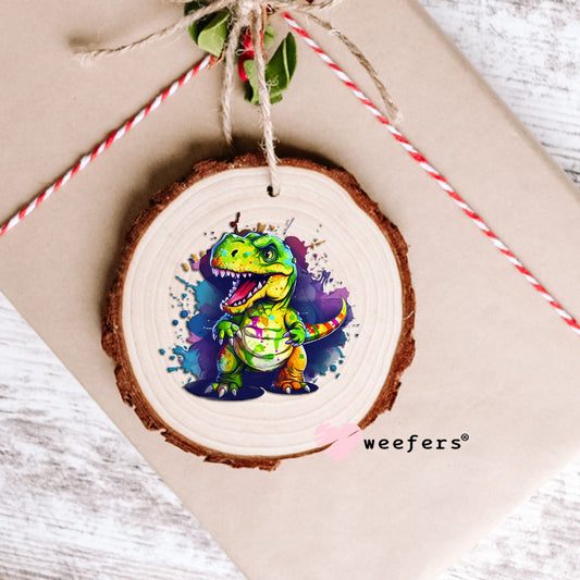 T Rex Dinosaur UV DTF Decal Ornament Weefers