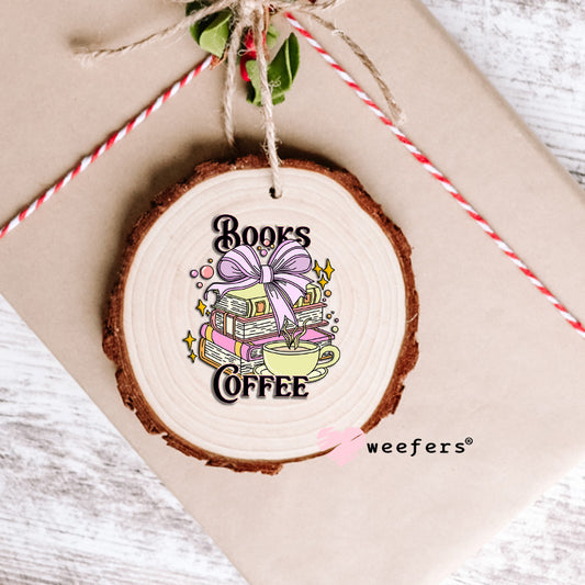Books Coffee UV DTF Decal Ornament Weefers