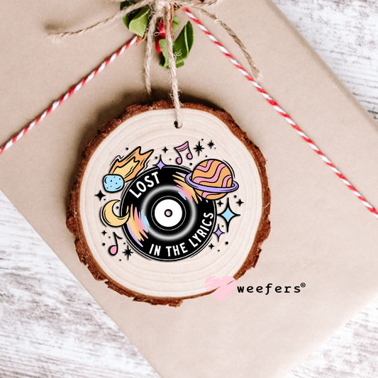 Lost in the Lyrics UV DTF Decal Ornament Weefers