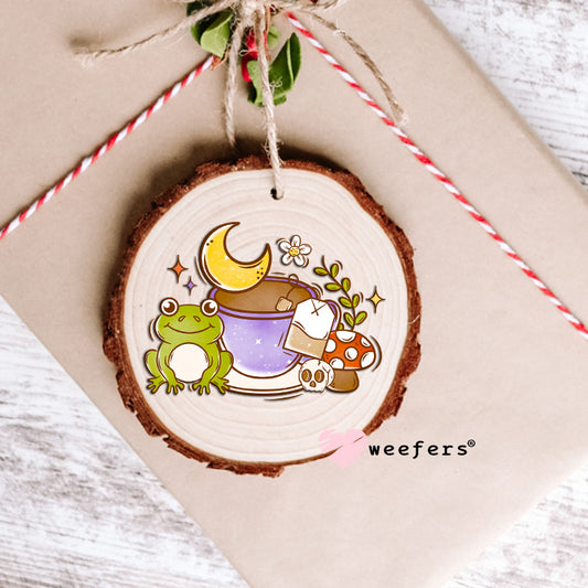 Tea Time Froggy Vibes UV DTF Decal Ornament Weefers