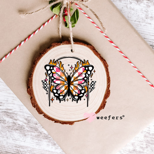 Butterfly Flames UV DTF Decal Ornament Weefers