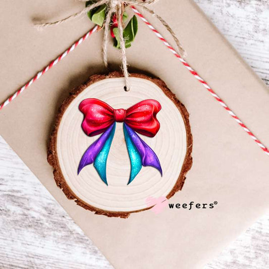 Mermaid Bow UV DTF Decal Ornament Weefers