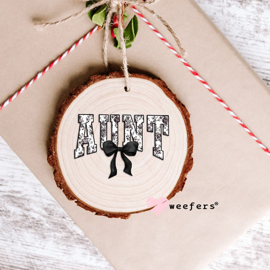 Aunt Black Toile UV DTF Decal Ornament Weefers