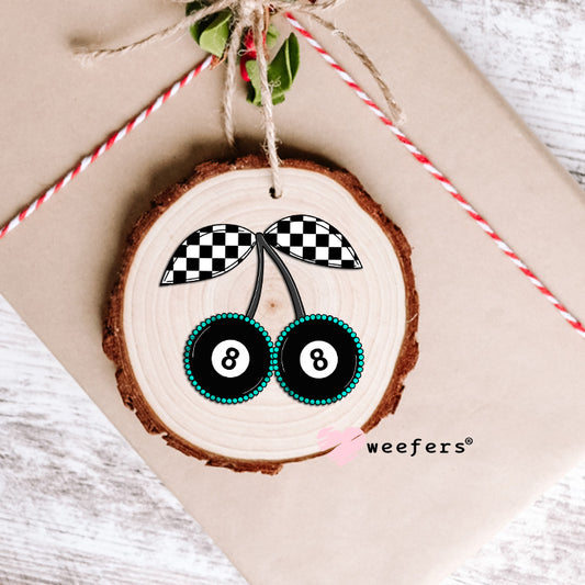 Cherry Eight Balls UV DTF Decal Ornament Weefers