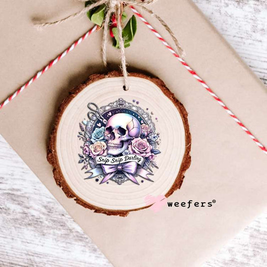 Snip Snip Darling Hair Stylist UV DTF Decal Ornament Weefers