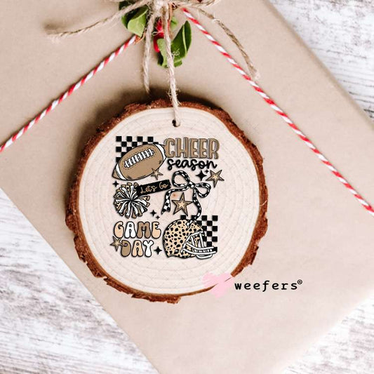 Cheer Season Game Day Pom Pom UV DTF Decal Ornament Weefers