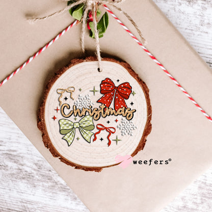 Christmas Bows UV DTF Decal Ornament Weefers
