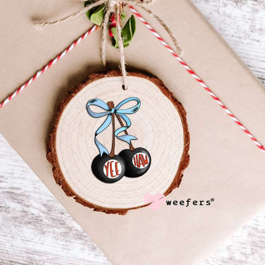 Yee Haw Cherries UV DTF Decal Ornament Weefers