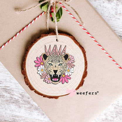 Pink Mama Leopard UV DTF Decal Ornament Weefers