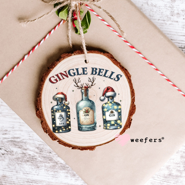 GinGle Bells Christmas Drink UV DTF Decal - Weefers