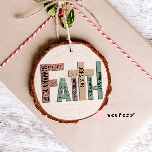Faith Christian Romans 10:17 UV DTF Decal Ornament Weefers