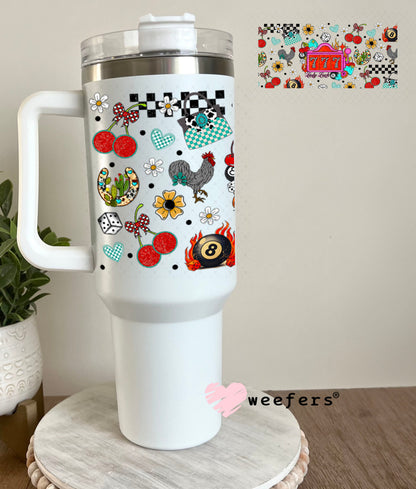 777 Lady Luck UV DTF Cup Wrap - Weefers Exclusive Wrap 40oz Tumbler Wrap Weefers