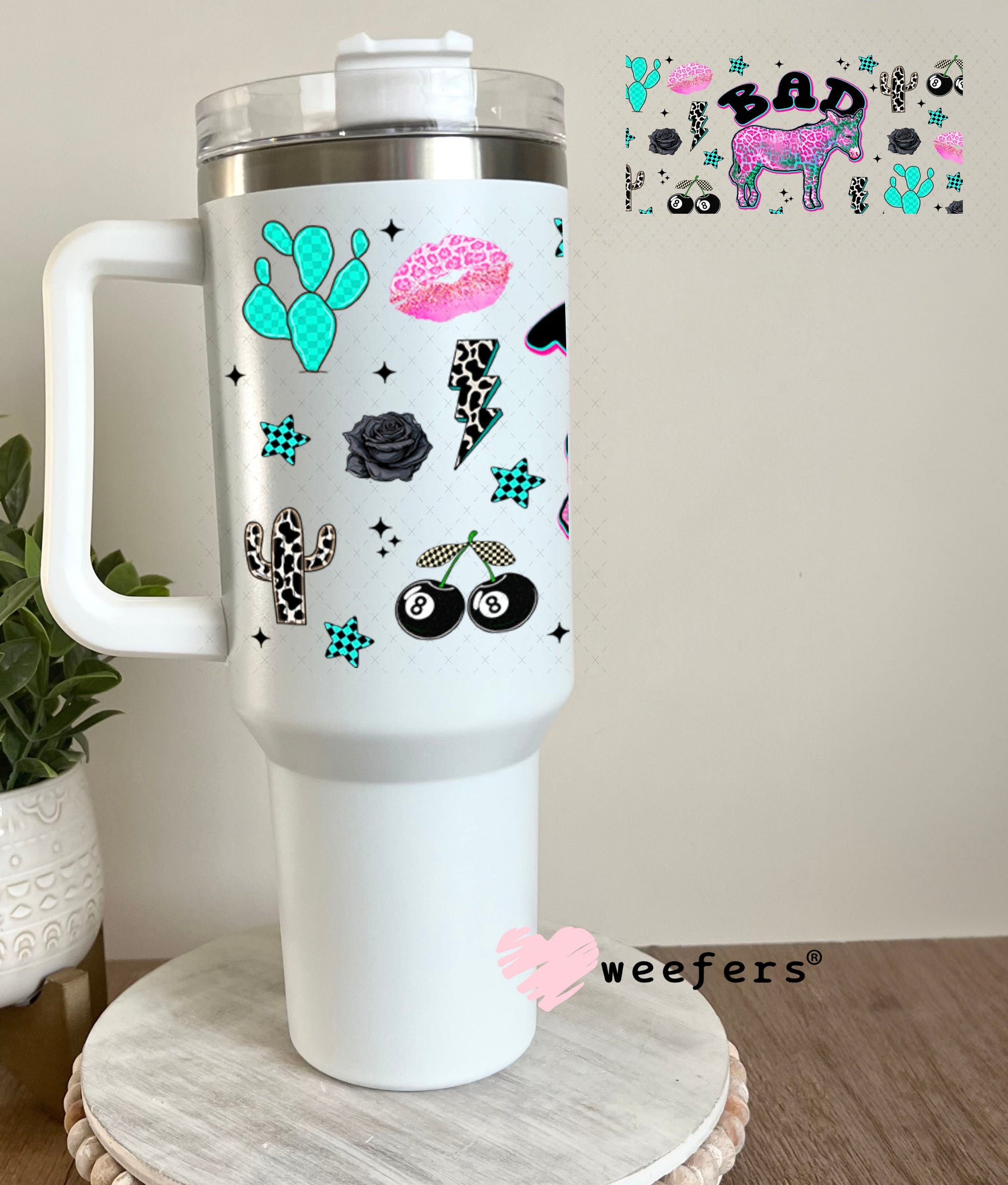 Bad Donkey UV DTF Cup Wrap - Weefers Exclusive Wrap 40oz Tumbler Wrap Weefers