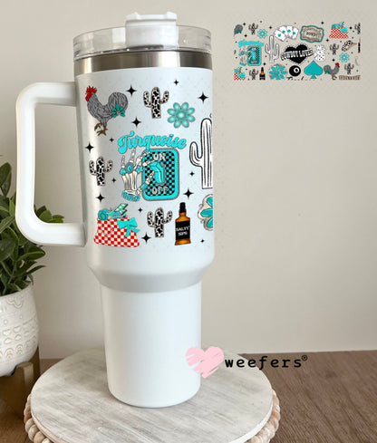 Cowboy Lover Yeehaw UV DTF Cup Wrap - Weefers Exclusive Wrap 40oz Tumbler Wrap Weefers