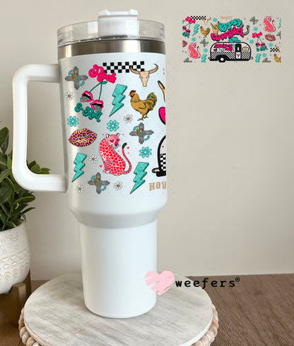 Gypsy Cowgirl UV DTF Cup Wrap - Weefers Exclusive Wrap 40oz Tumbler Wrap Weefers