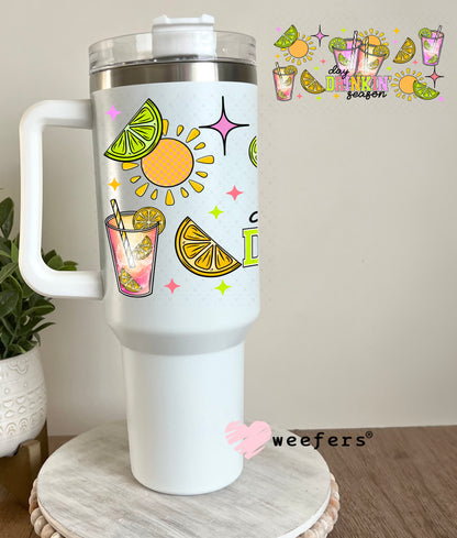 Day Drinkin Season UV DTF Cup Wrap 40oz Tumbler Cup Wrap Weefers