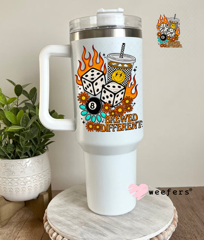 Brewed Different UV DTF Decal 40oz Tumbler Decal Weefers